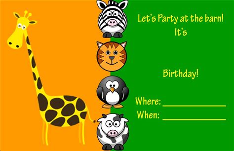 farm animal party invitations invitation design blog