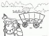 Wagon Coloring Covered Trail Train Oregon Pages Printable Comments Color Getdrawings Drawing Getcolorings sketch template