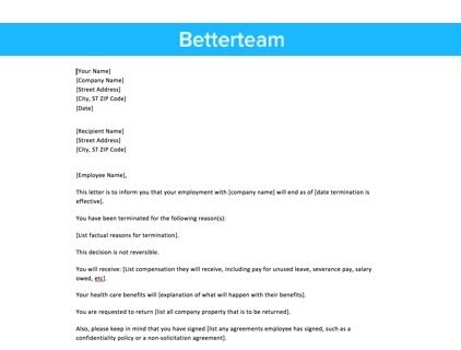 layoff letter easy   sample template