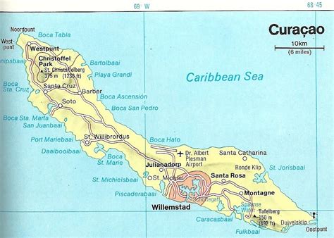 curacao   map