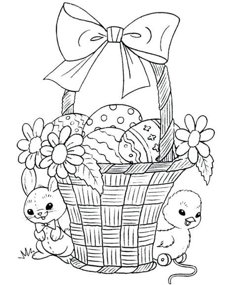 easter egg basket drawing  paintingvalleycom explore collection