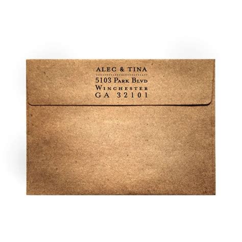 rustic return address envelopes  envelope     annspaperie