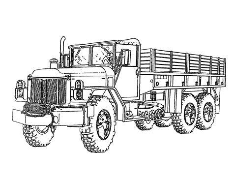 coloring page army jeep  svg file cut cricut