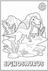 Spinosaurus sketch template
