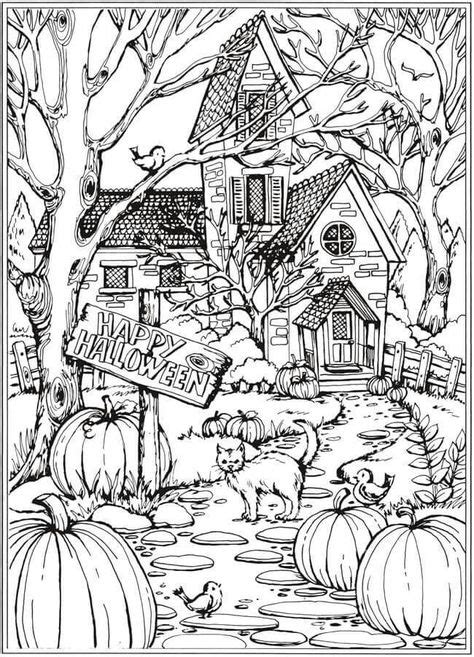 pin  rachel smitherman  halloween fall coloring pages halloween