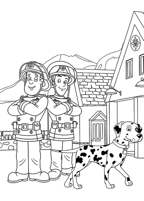 fireman sam coloring pages  coloring pages  kids