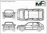 Lancia Delta Integrale Evoluzione Hf Blueprints sketch template