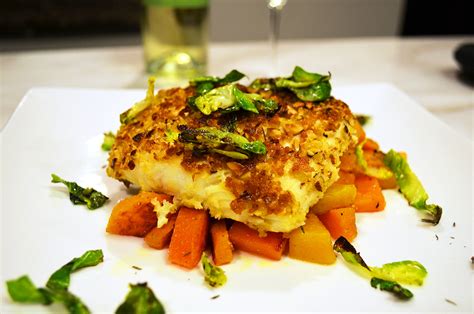 almond crusted halibut the juice club w