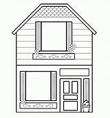 Coloring House Pages Printable Kids Template Colouring Houses Print Bestcoloringpagesforkids Book Paper Haus Cartoon sketch template