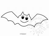 Halloween Coloring Bats Pages Bat sketch template