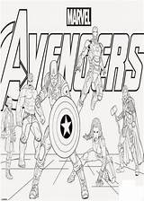 Vengadores Superheroes sketch template