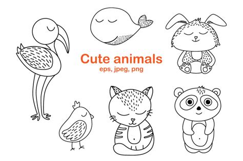 worksheet animals coloring book  anna lee design thehungryjpeg