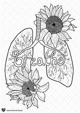 Breathe Lungs Instant Relaxation sketch template