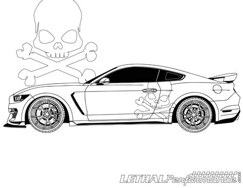 mustang shelby gt  page coloring pages