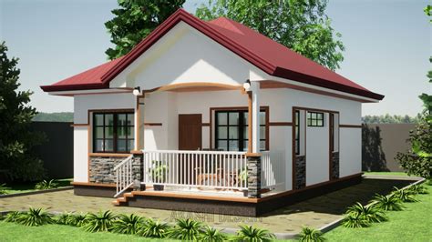 small bungalow house design simple  sqm youtube
