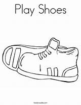 Coloring Shoes Sneaker Tennis Play Putting Foot Forward Clipart Pages Color Template Noodle Library Twistynoodle Print Built Favorites California Login sketch template