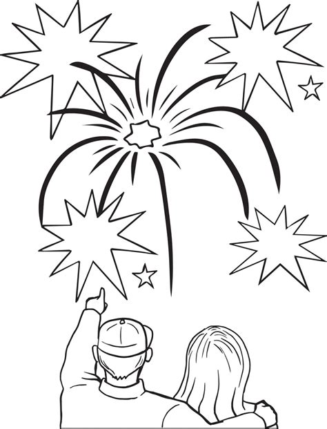 printable fireworks coloring page  kids  supplyme