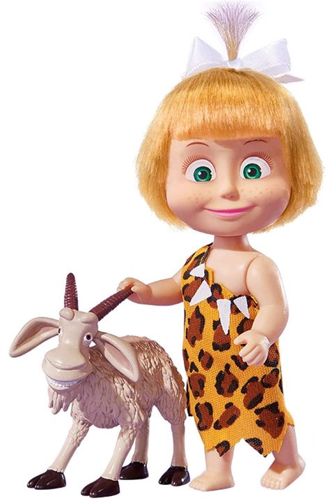 Doll Masha And The Bear Masha With A Goat Toy Cartoon Characters
