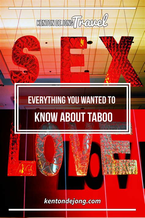 everything you wanted to know about taboo · kenton de jong