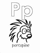 Coloring Porcupine Letter Letters Pages Color Print Activities Animals Allkidsnetwork Large Printable Gif Visit Toddler Stay sketch template