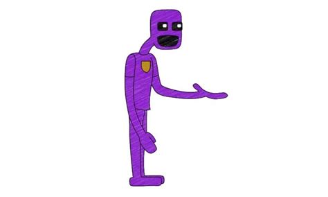 How To Draw Purple Guy Fnaf My How To Draw