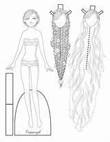 Paper Fairy Dolls Color Tale Doll Template Templates Printable Choose Board Fashions sketch template