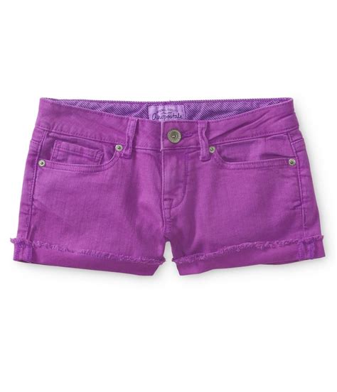 aeropostale womens cut off shorty casual denim shorts ebay