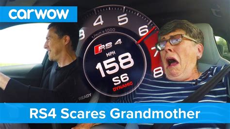hilarious my 70 year old mom reacts to audi rs4 performance mat vlogs