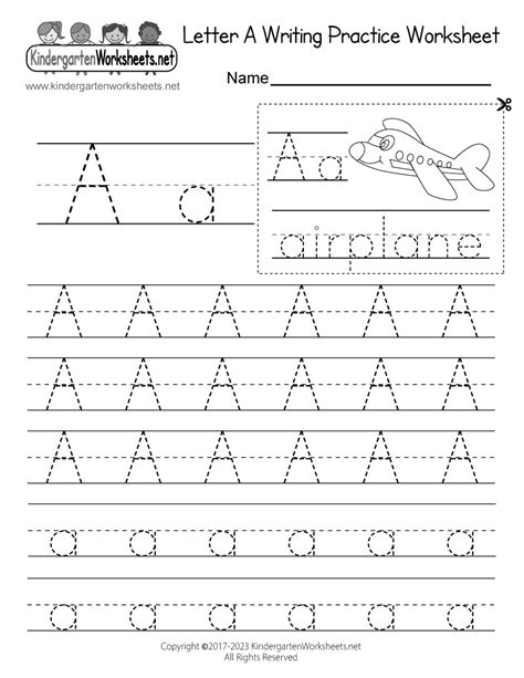 letter  writing practice worksheet  printable digital