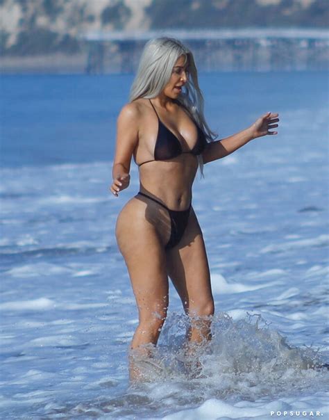 kim kardashian in a bikini september 2017 popsugar celebrity