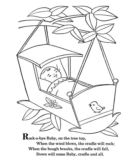 rock   baby gif  nursery rhymes coloring pages
