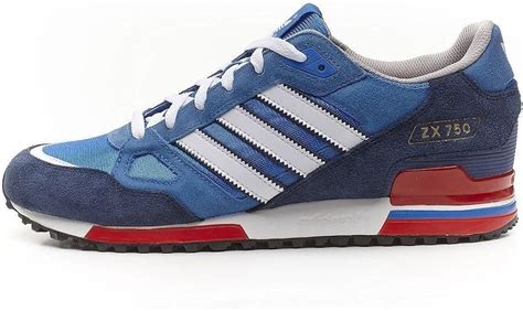 adidas originals zx  mens sports casual trainers  uk bluewhitered amazoncouk