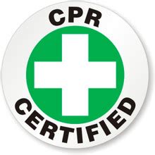 cpr certified sticker safetykore