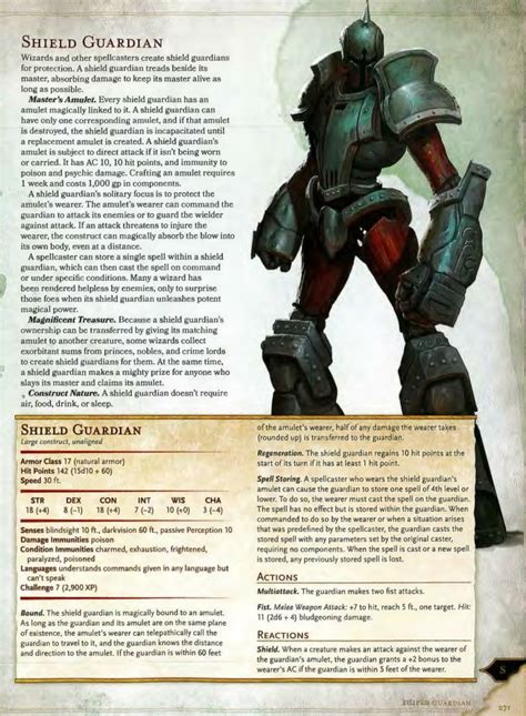 shield guardian  dnd dungeons  dragons homebrew dnd  homebrew