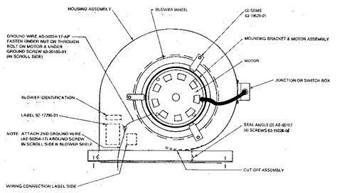 blower assembly diagram parts list  model rouz rheem parts heater parts searspartsdirect