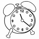 Clock Alarm Coloring Printable Cartoonized Pages Wecoloringpage sketch template
