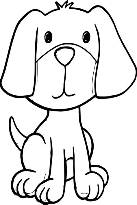 cute cartoon dog coloring pages   kids