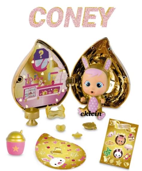 cry babies magic tears limited edition golden  bunny coney
