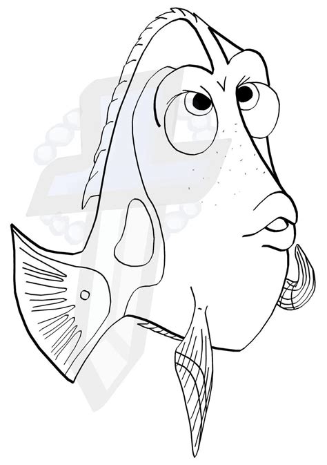 dory coloring page  areonn  deviantart