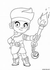 Brawl Amber Stars Coloring Pages Print Wonder sketch template