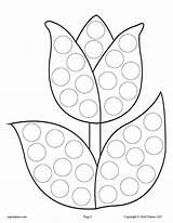Dot Spring Printables Do Activities Markers Marker sketch template