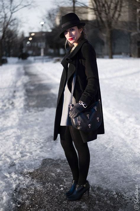 toronto street style winter fedora coach boots and some