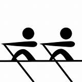 Rowing Pictogram Olympic Icon sketch template