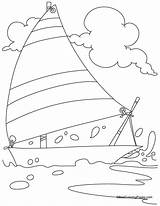 Coloring Yacht Pages Charter Kids Popular Book Visit Coloringhome sketch template