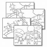 Billy Goats Three Gruff Coloring Pages Printable Getcolorings Getdrawings sketch template