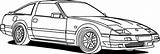 300zx Z31 Outlines sketch template
