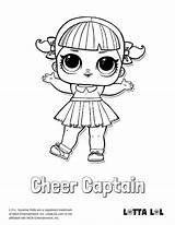 Lol Coloring Doll Surprise Pages Cheer Captain Printable Color Getcolorings Print sketch template