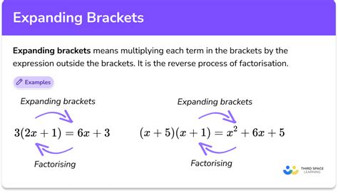 expanding brackets gcse maths lesson examples worksheet