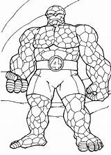 Coloring Pages Marvel Super Kids Heroes Superheroes Superhero Fantastic Four Printable Color Rock Para Colorear Sheets Heros Colouring Cartoons Thing sketch template