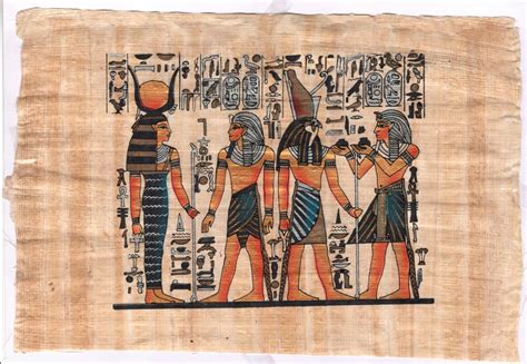 Egyptian Papyrus Pharaoh Art Handmade Egypt Decor